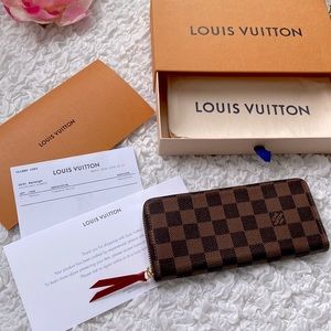 Louis Vuitton Brown Damier Ebene Zip Around Wallet